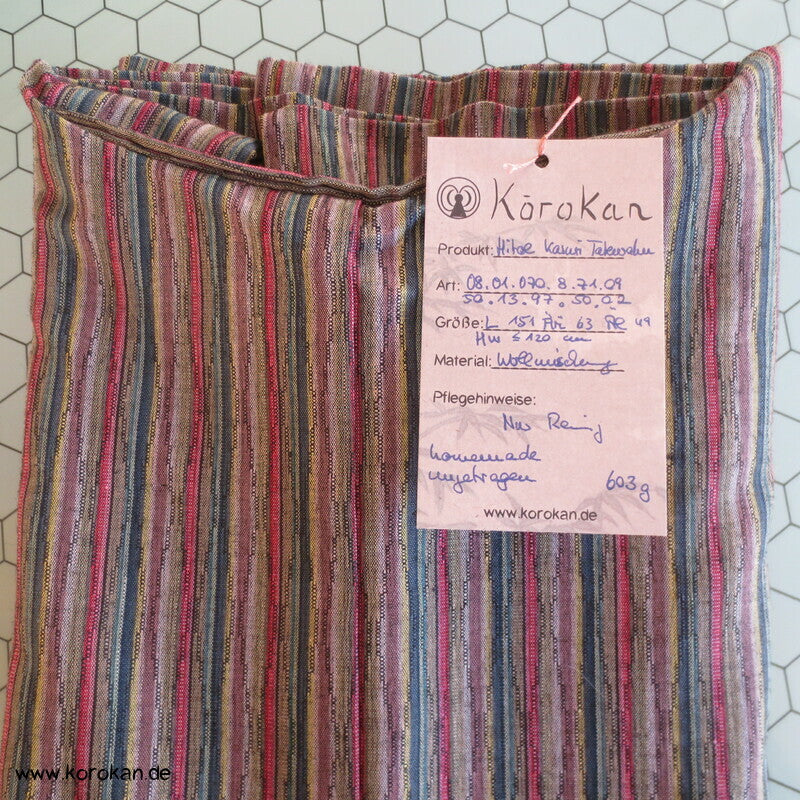 Tatewaku Kasuri bunt Hitoe ungefütterter Kimono