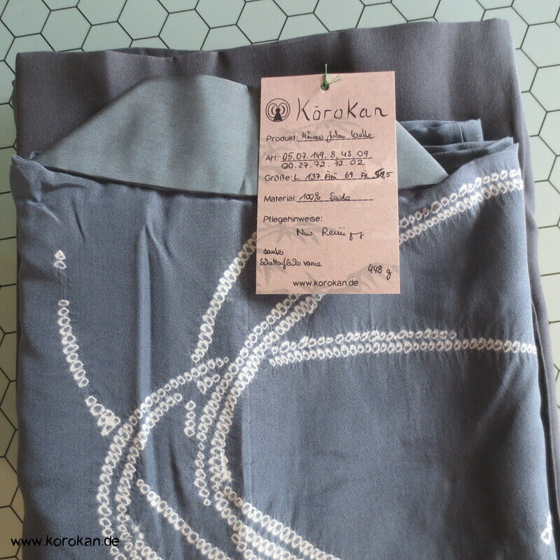 Shibori Ebi Krabbe japanischer Seiden Männer Juban Unterkimono