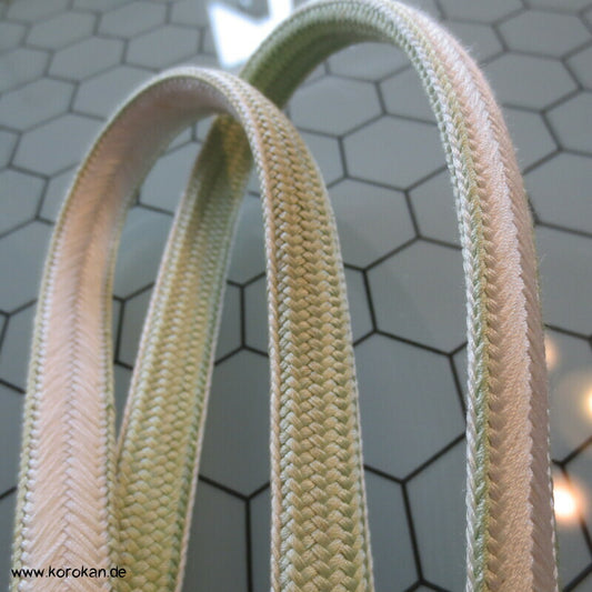 zartgrün und weißer Obijime, Seide