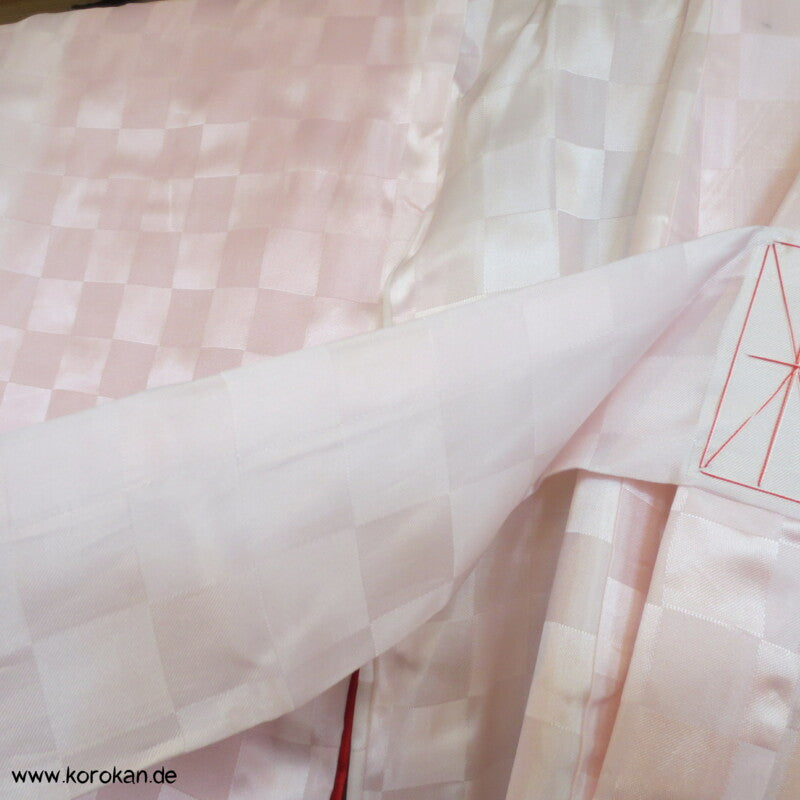 kleine Mädchen Furisode - Prachtkimono, Mandarinenten, Goldstickerei