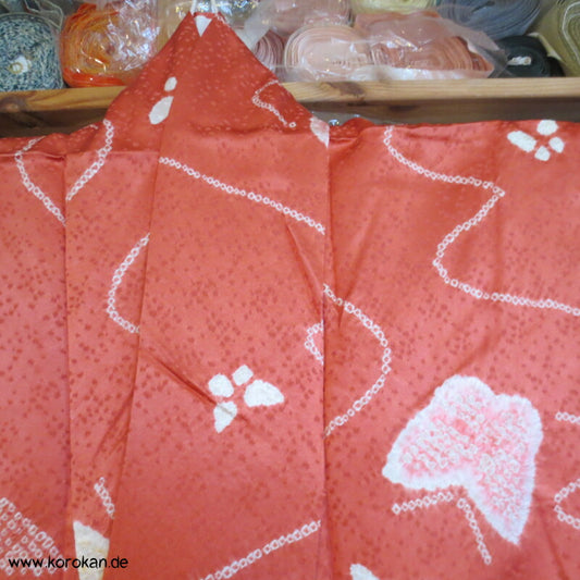 Schmetterlinge im Flug Shibori Seiden Komon Kimono