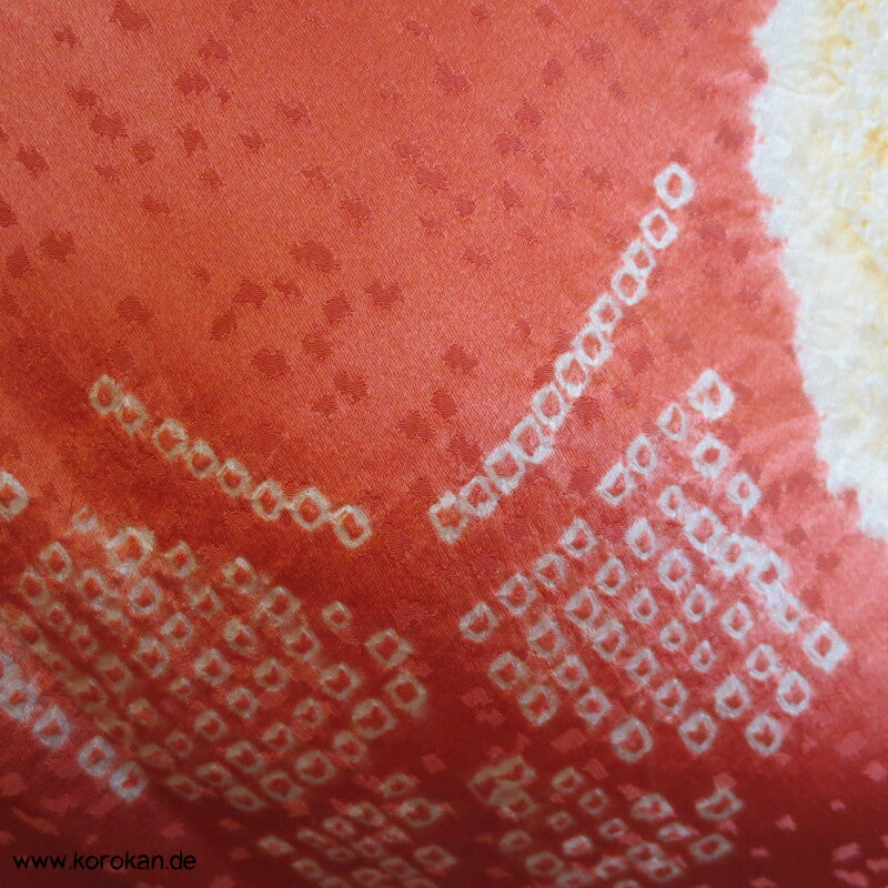 Schmetterlinge im Flug Shibori Seiden Komon Kimono