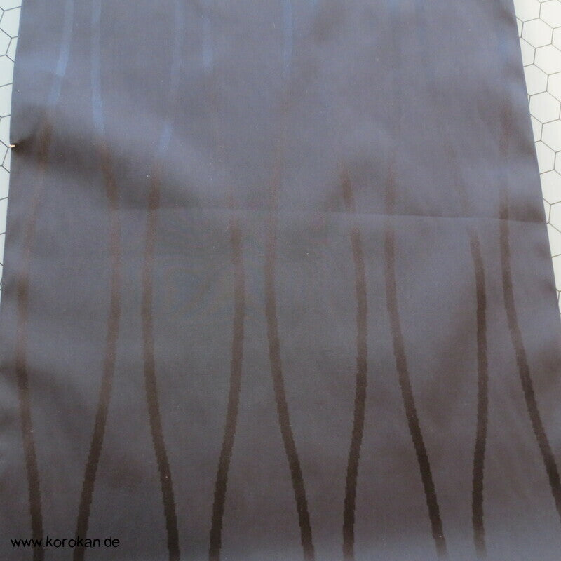 schwarzer Haori Kimono Tatewaku Damast Seiden Stoff