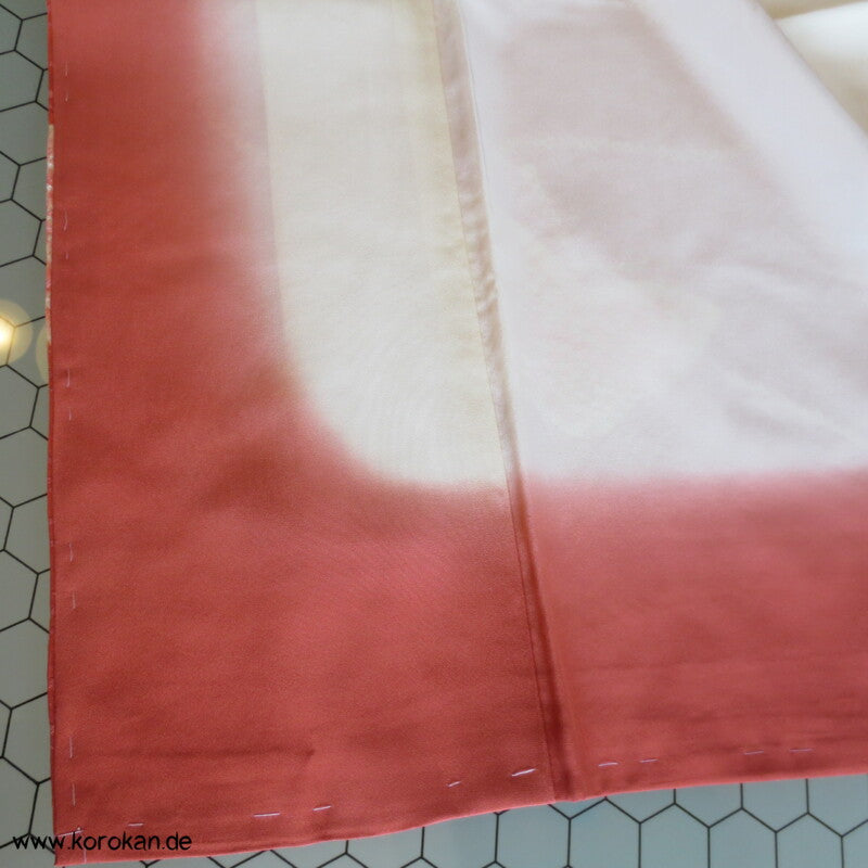 Schmetterlinge im Flug Shibori Seiden Komon Kimono