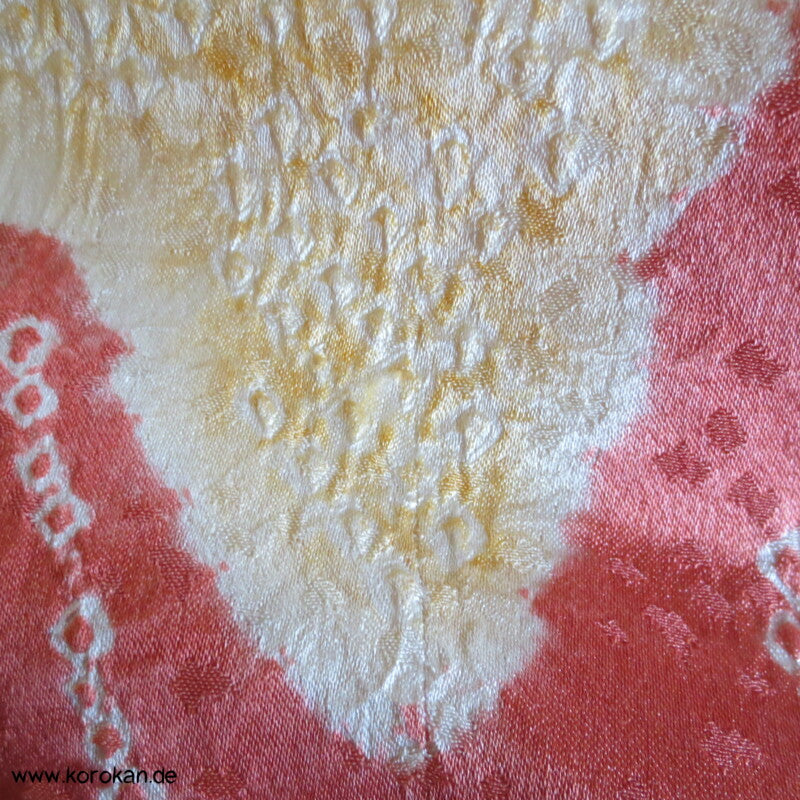 Schmetterlinge im Flug Shibori Seiden Komon Kimono
