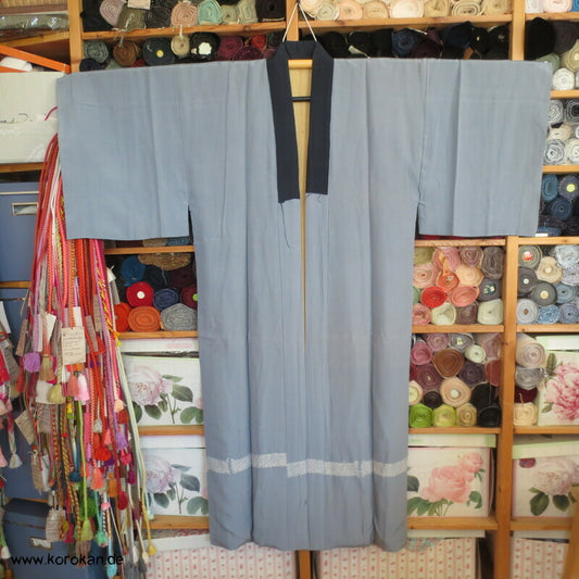 Bambusstreifen Juban Unterkimono, Seide