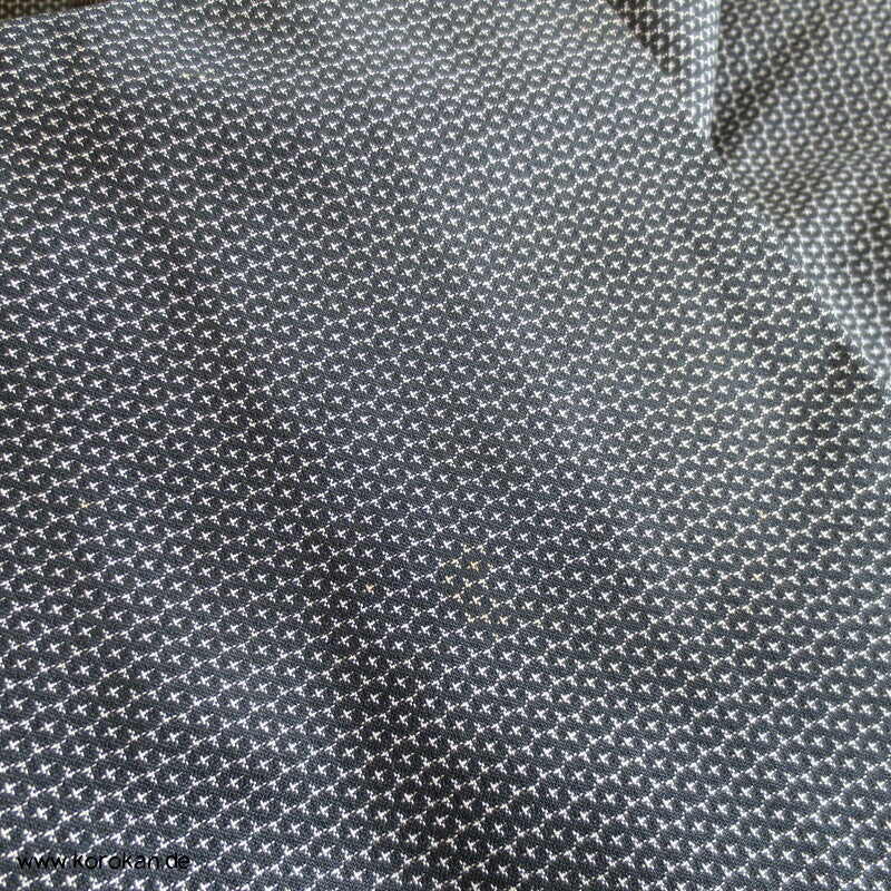 Tsumugi Kasuri Männer Haori Kimono Jacke, Fächerbild im Futter