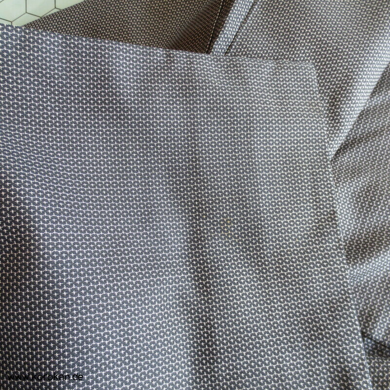 Tsumugi Kasuri Männer Haori Kimono Jacke, Fächerbild im Futter