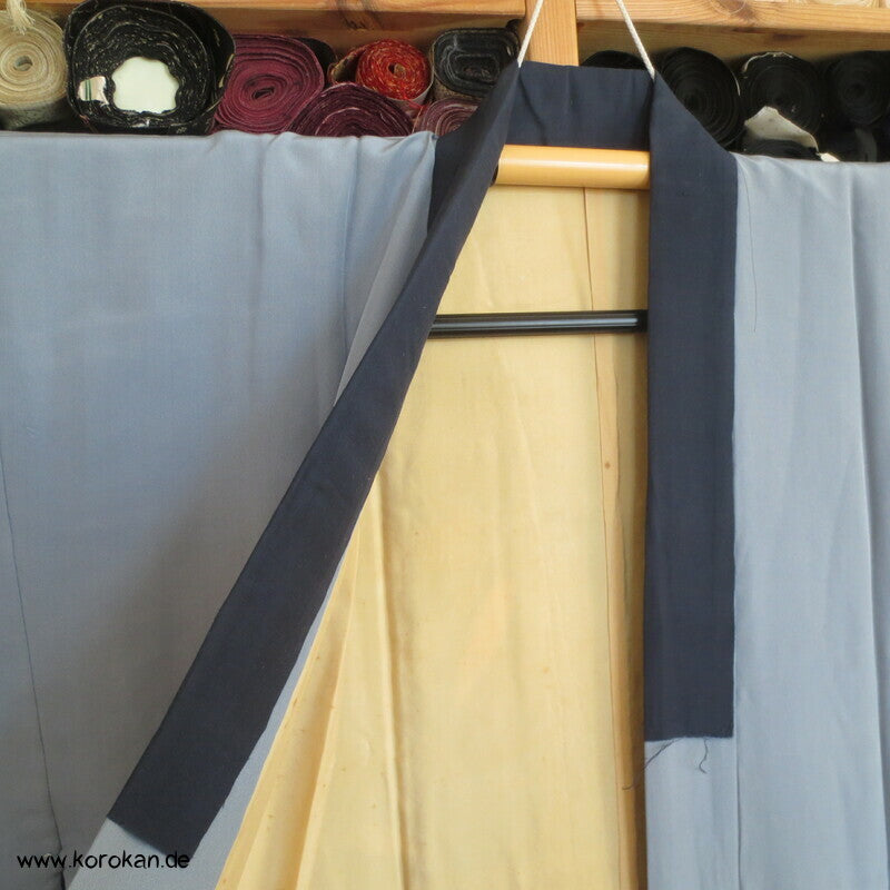 Bambusstreifen Juban Unterkimono, Seide