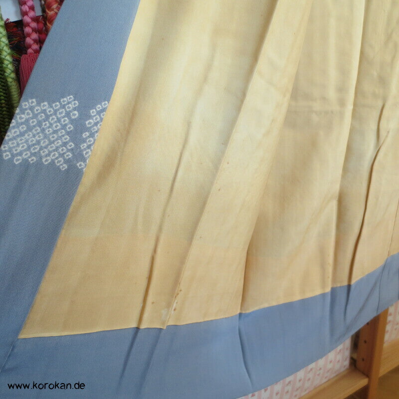 Bambusstreifen Juban Unterkimono, Seide