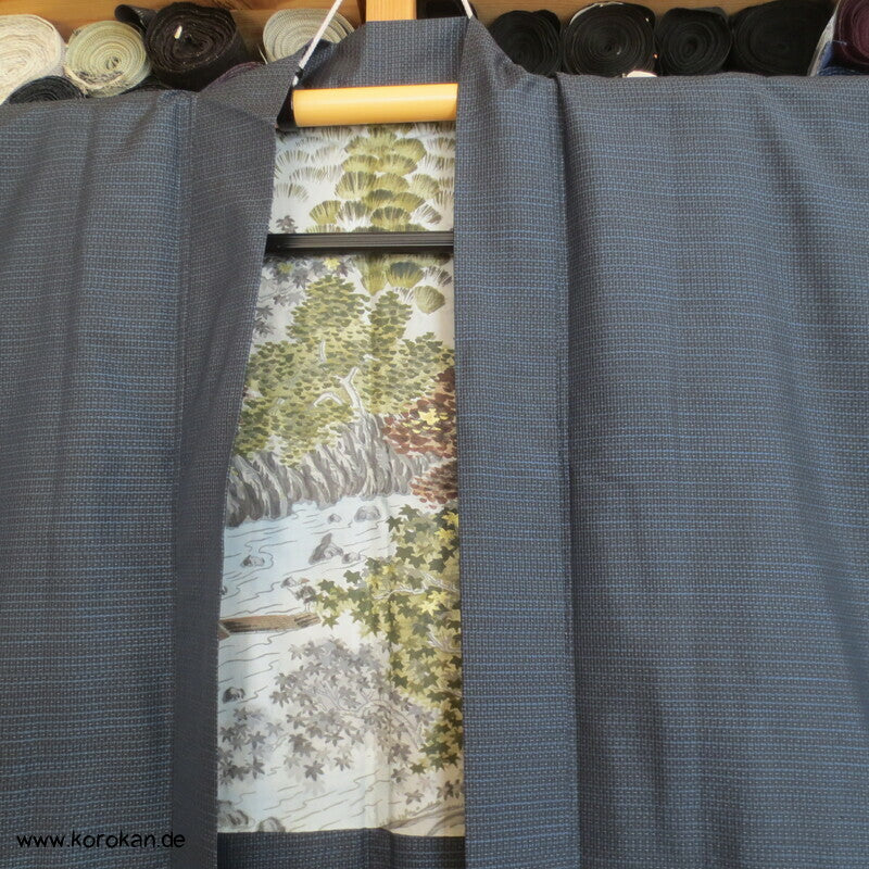 leichte Sommer Tsumugi Haori, Flößermotiv