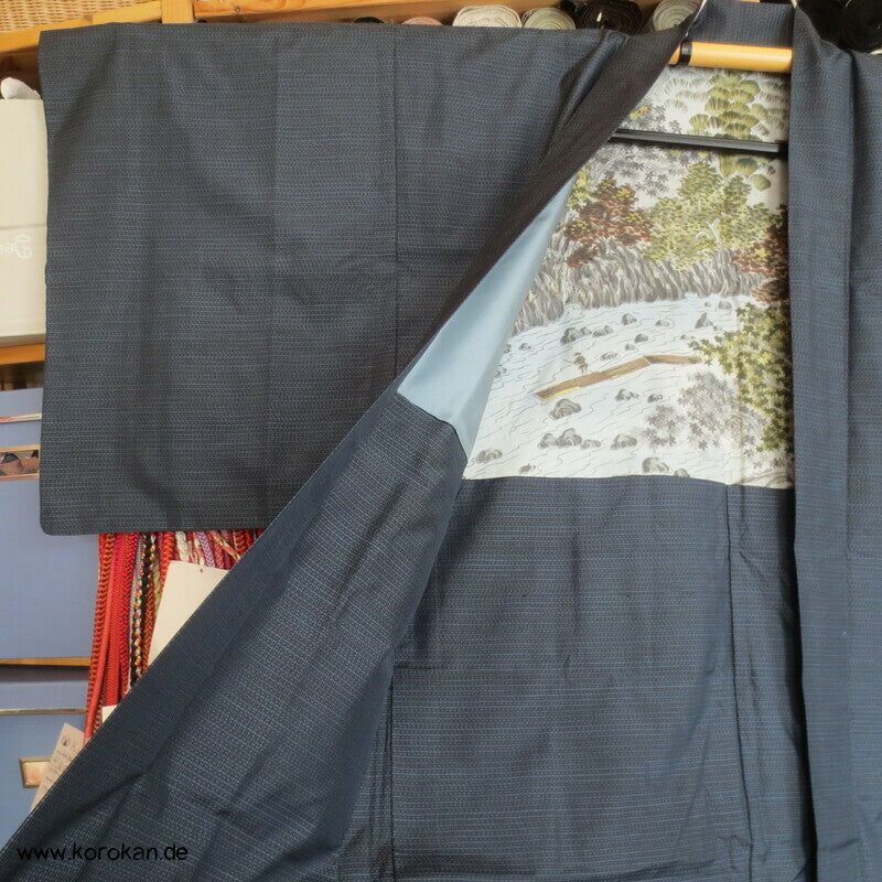 leichte Sommer Tsumugi Haori, Flößermotiv
