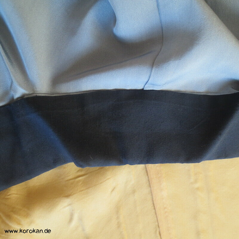Bambusstreifen Juban Unterkimono, Seide