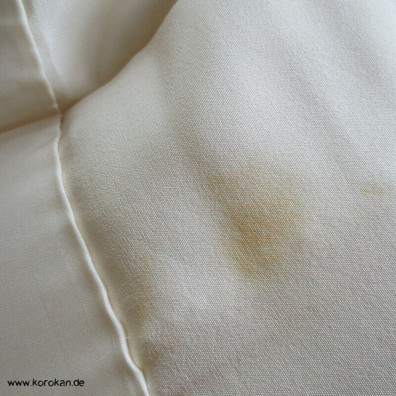 Shiromuku Hochzeits Kimono, Rinzu Seiden Damast mit Diamantkranichpaaren