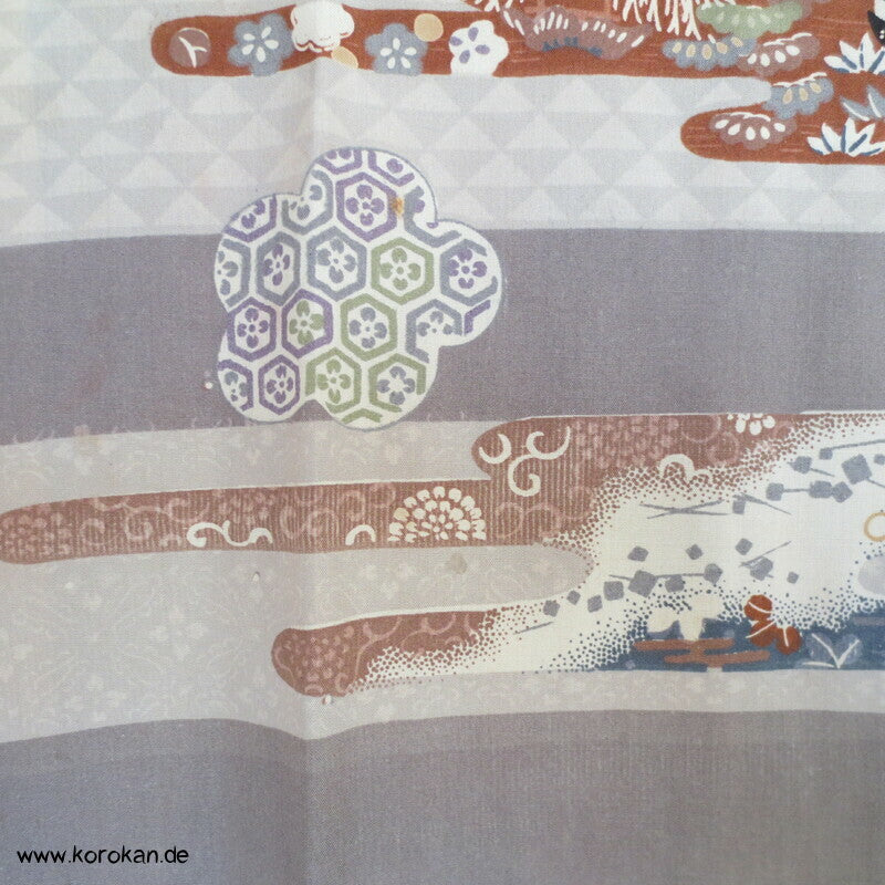 Egasumi, japanische Muster Juban Unter - Kimono