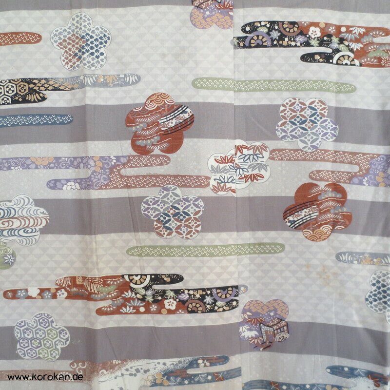 Egasumi, japanische Muster Juban Unter - Kimono