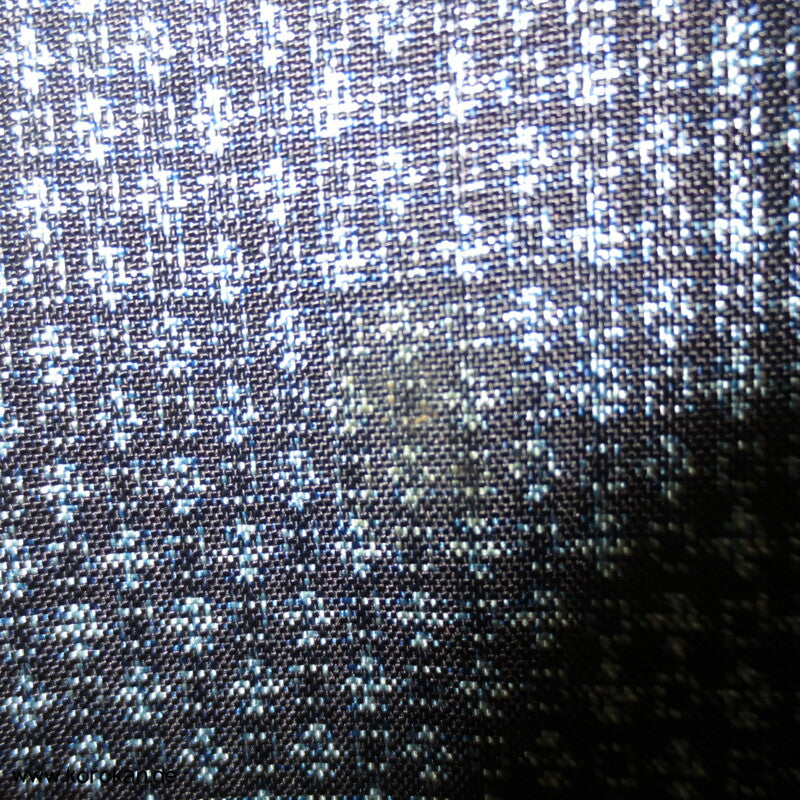 dunkelblau fein gemusterter Seiden Kimono