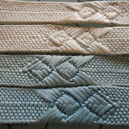 blaugrau weiß Verlauf Obijime, Seide