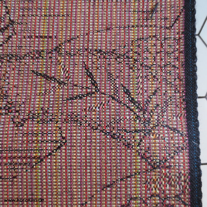 Jigami Fächer Kimono Wollmisch Jacquard