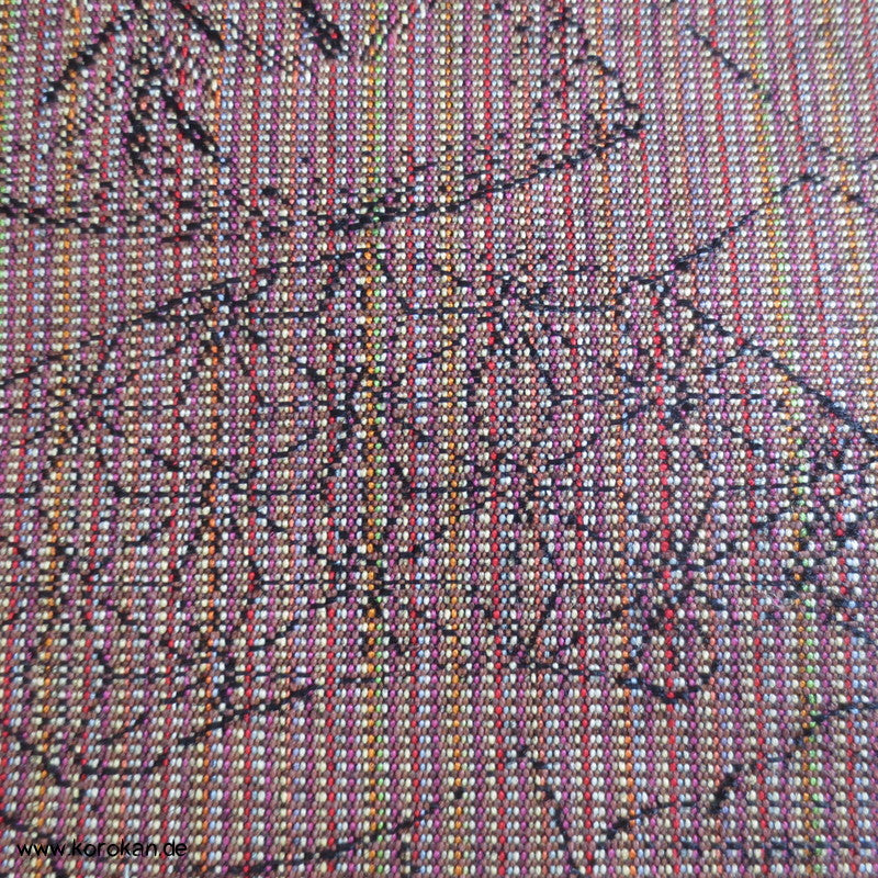 Jigami Fächer Kimono Wollmisch Jacquard