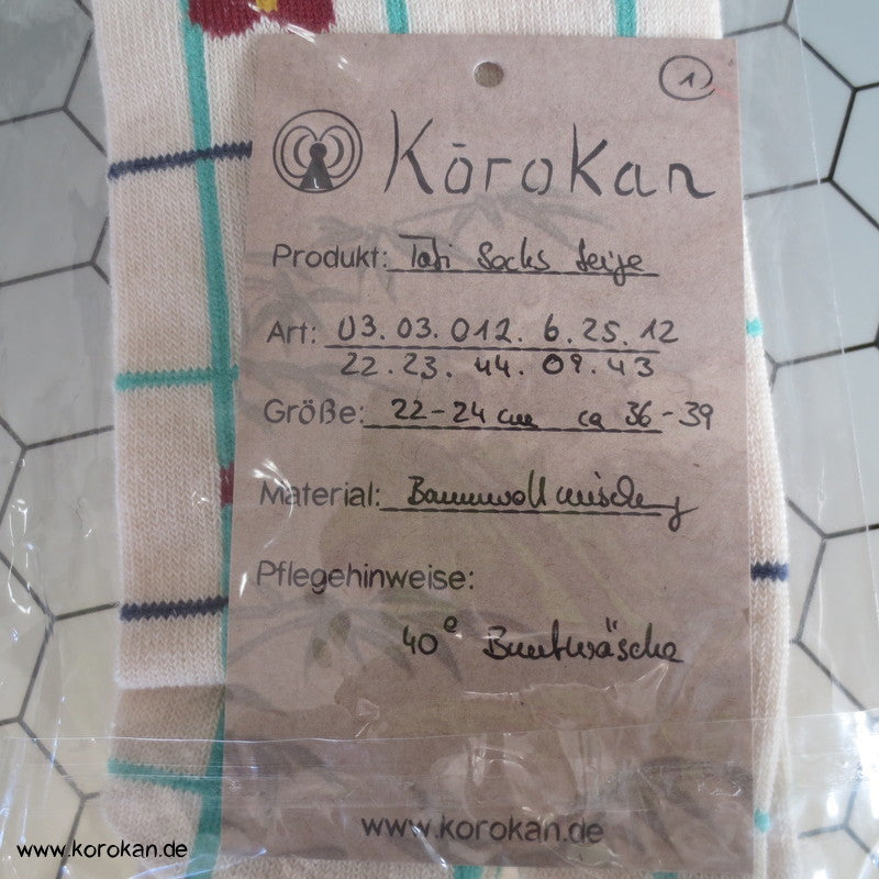japanische Baumwoll Zehentrenner Socken