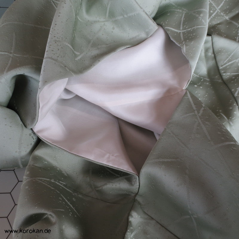 jade Schneegestöber Iromuji - einfarbiger - Kimono