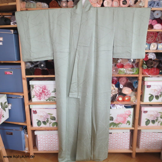 jade Schneegestöber Iromuji - einfarbiger - Kimono