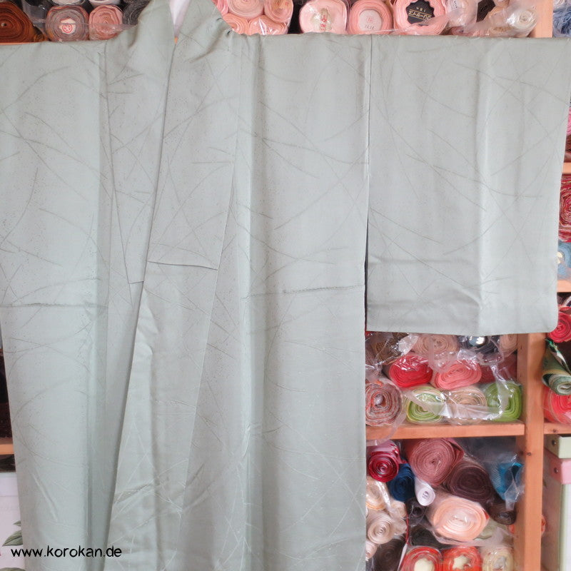 jade Schneegestöber Iromuji - einfarbiger - Kimono