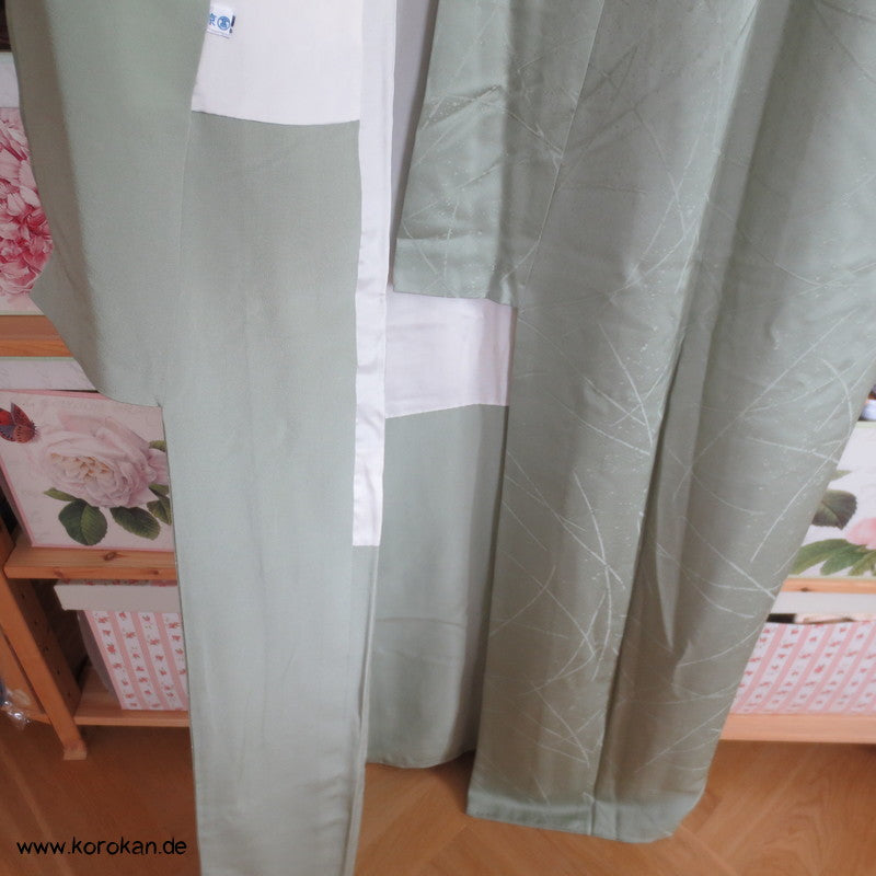 jade Schneegestöber Iromuji - einfarbiger - Kimono