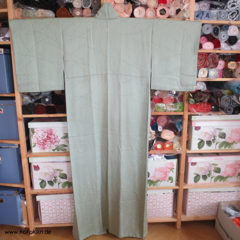 jade Schneegestöber Iromuji - einfarbiger - Kimono