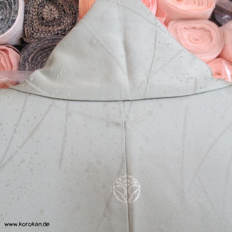 jade Schneegestöber Iromuji - einfarbiger - Kimono