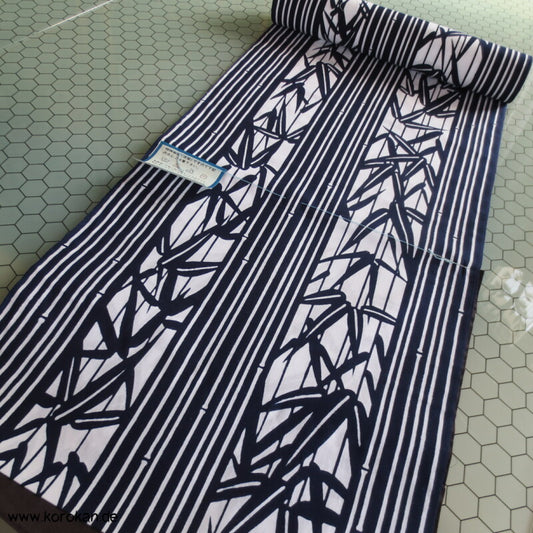 Bambus in Streifen Yukata Kimono Baumwoll Stoff