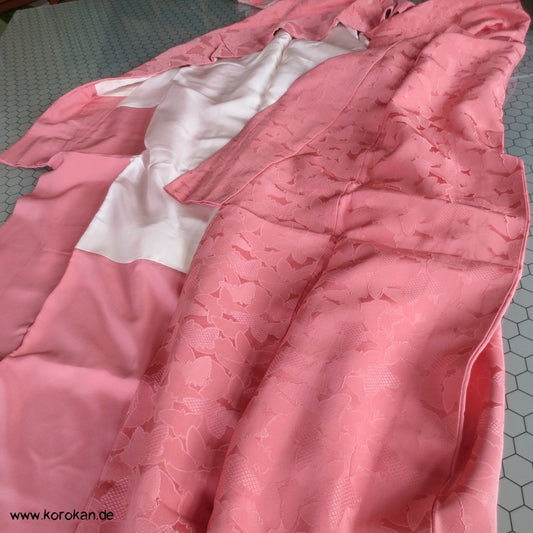 gewebte Schmetterlinge Iromuji Seidendamast Kimono
