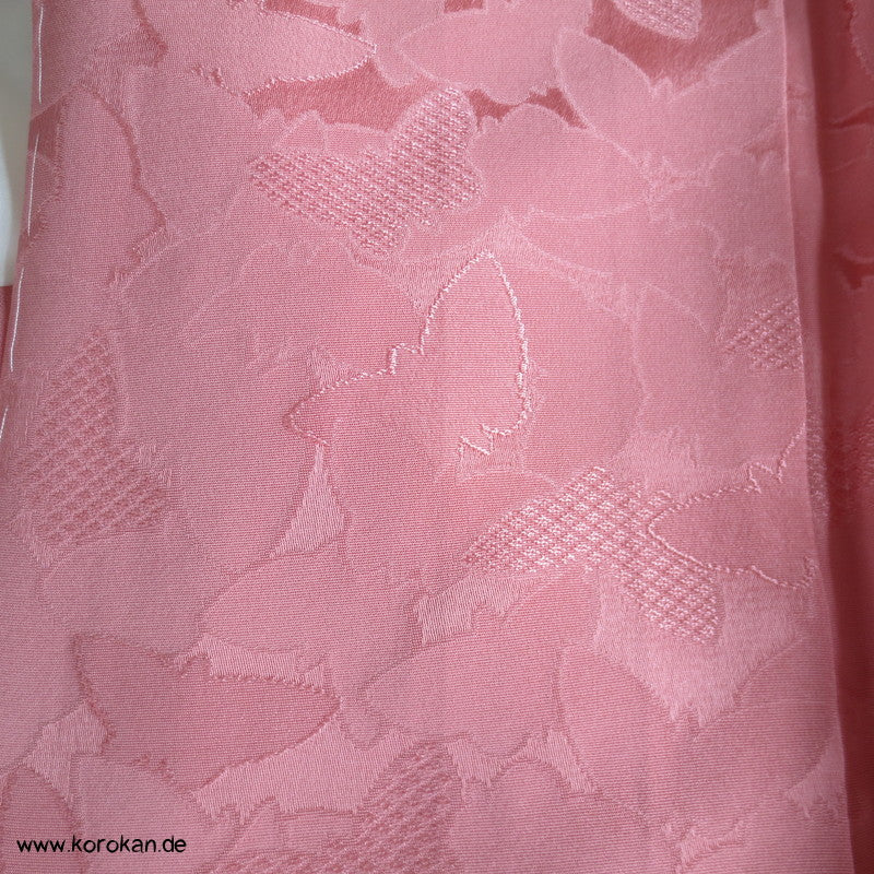 gewebte Schmetterlinge Iromuji Seidendamast Kimono