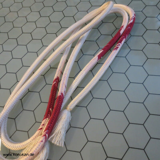 dunkelrot - hell Koi Verlauf Kordel Obijime, Seide