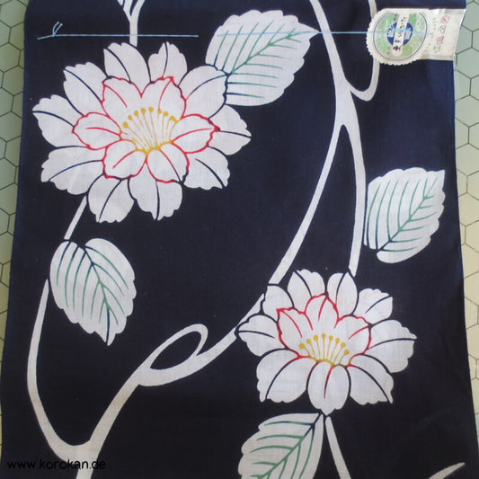 bunte Blüten Yukata Kimono Baumwoll Stoff