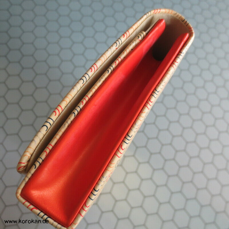 Clutch Tasche für den Kimono - glattes Material, Segaiha Wellen