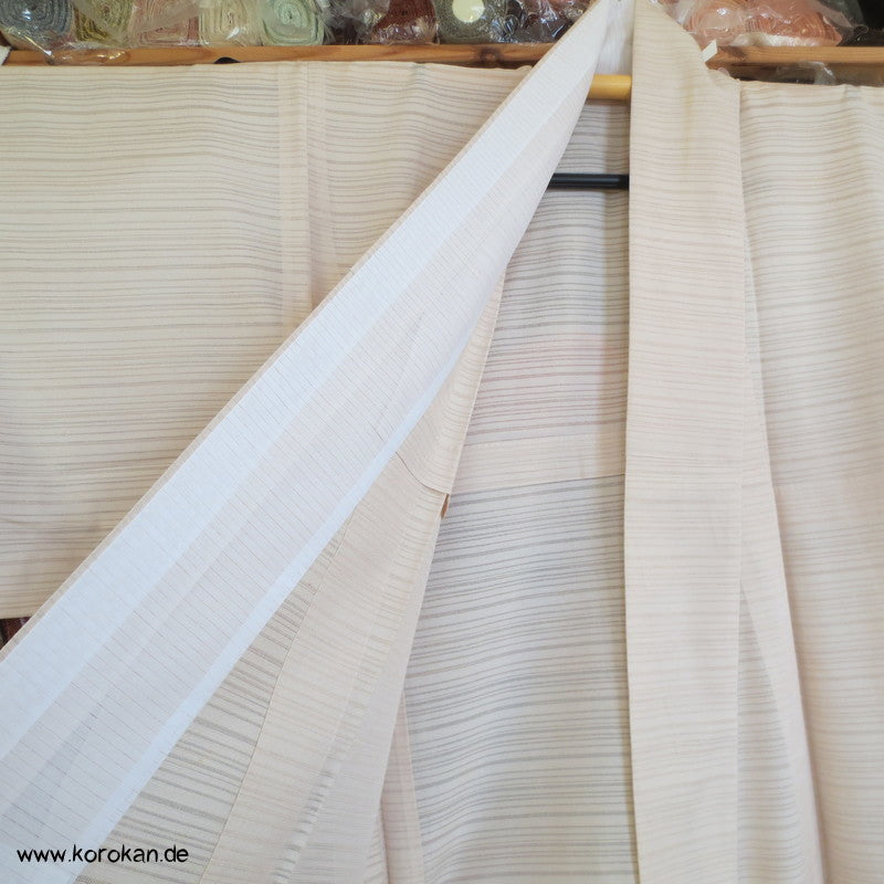handgewebter Künstler Stoff Hitoe Sommer Komon Kimono