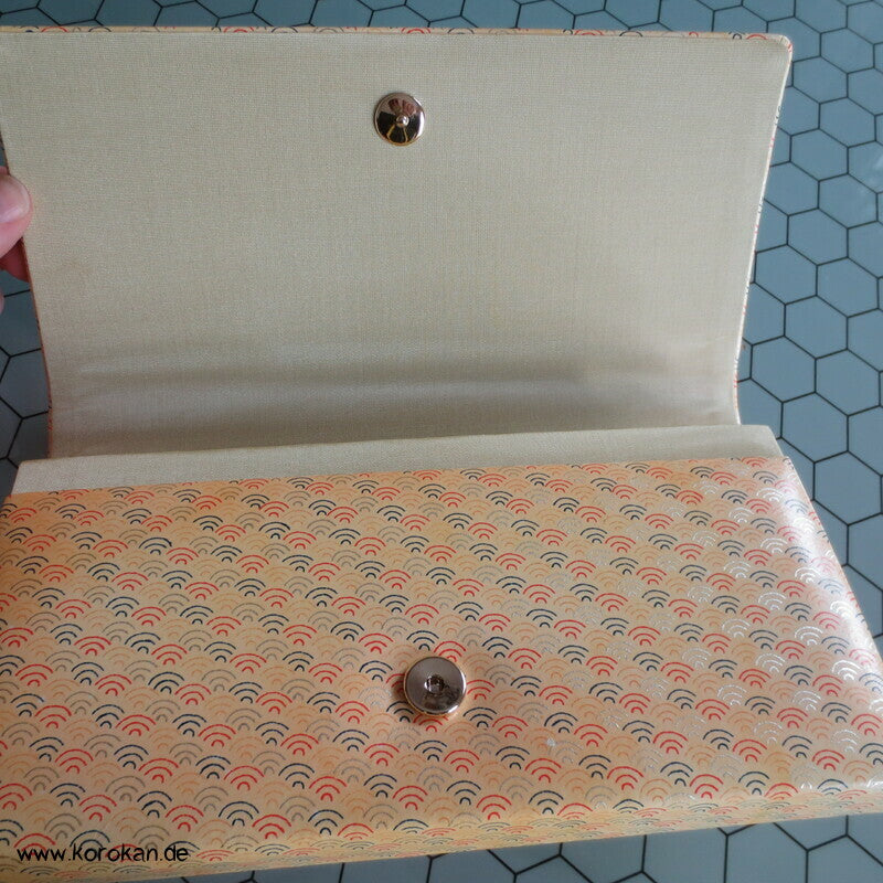 Clutch Tasche für den Kimono - glattes Material, Segaiha Wellen