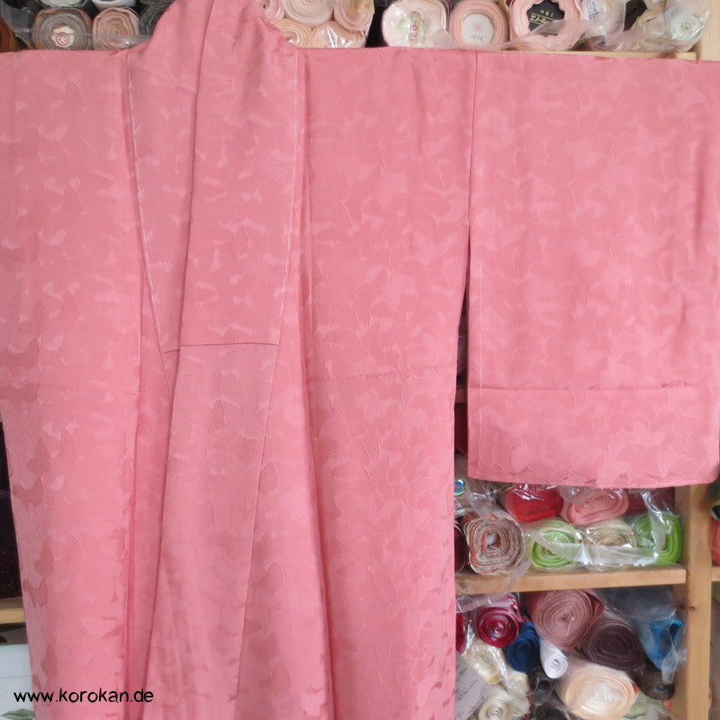 gewebte Schmetterlinge Iromuji Seidendamast Kimono