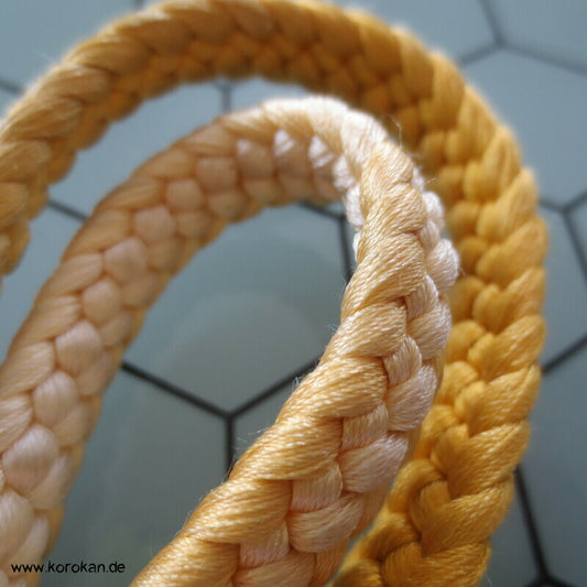 sonnengelb weiß Verlauf Obijime, Seide