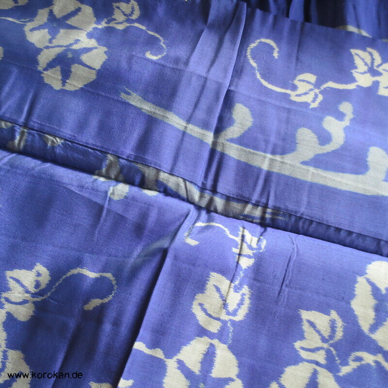 japanischer Asagao Prachtwinden Meisen Seiden Kimono
