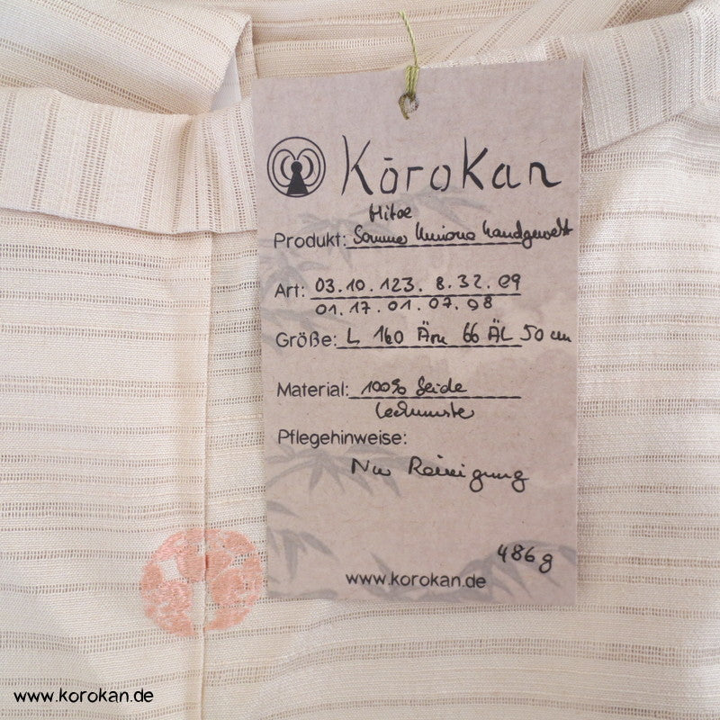 handgewebter Künstler Stoff Hitoe Sommer Komon Kimono