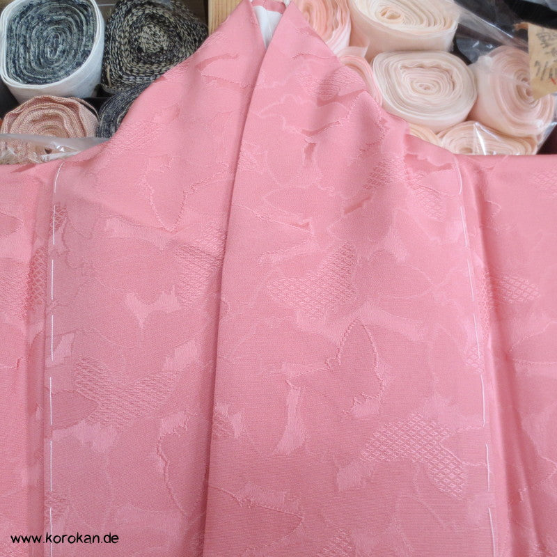 gewebte Schmetterlinge Iromuji Seidendamast Kimono