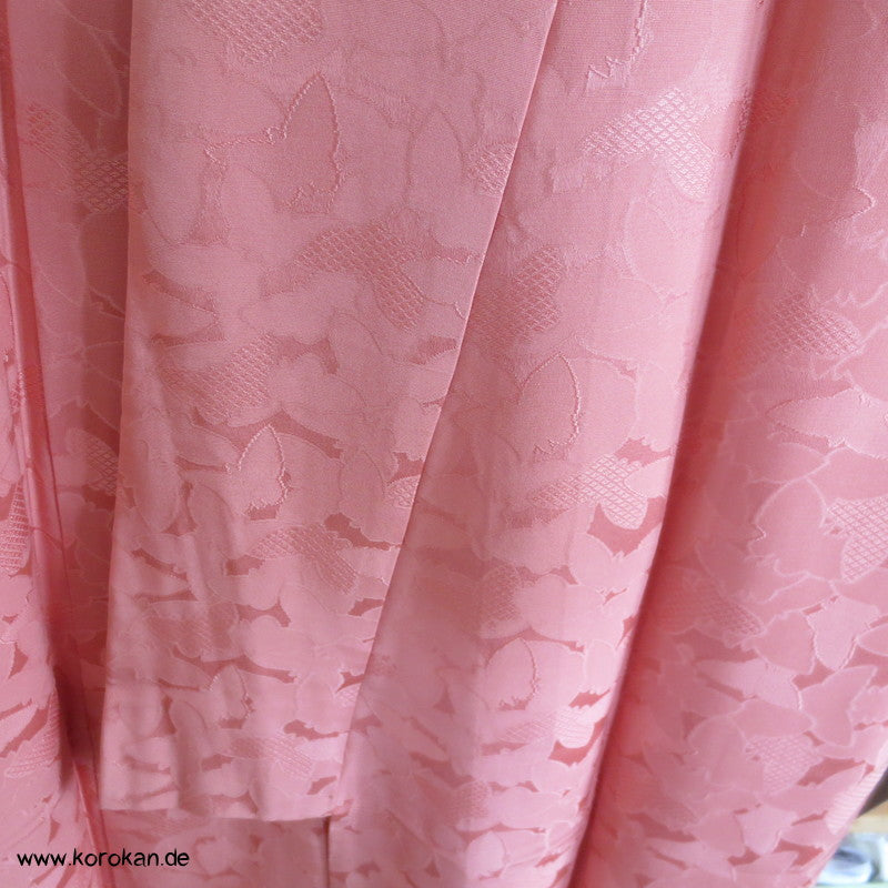 gewebte Schmetterlinge Iromuji Seidendamast Kimono