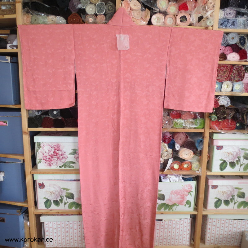 gewebte Schmetterlinge Iromuji Seidendamast Kimono