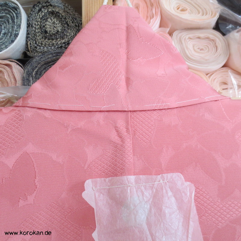 gewebte Schmetterlinge Iromuji Seidendamast Kimono