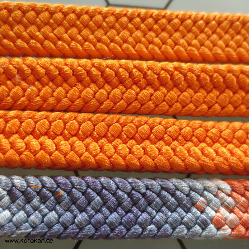 orange bunter Abschnitt Obijime, Seide