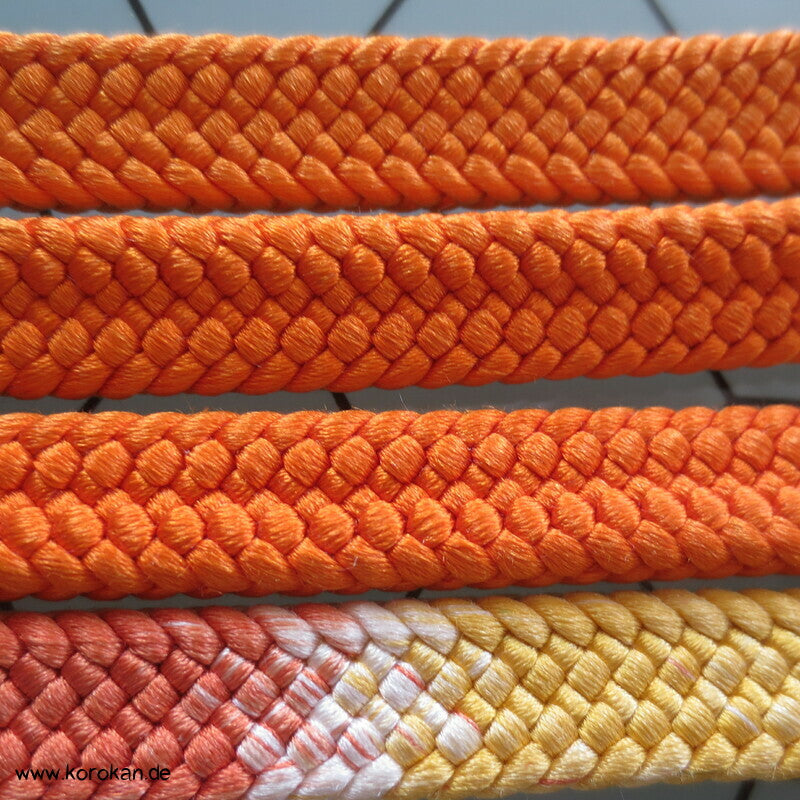 orange bunter Abschnitt Obijime, Seide