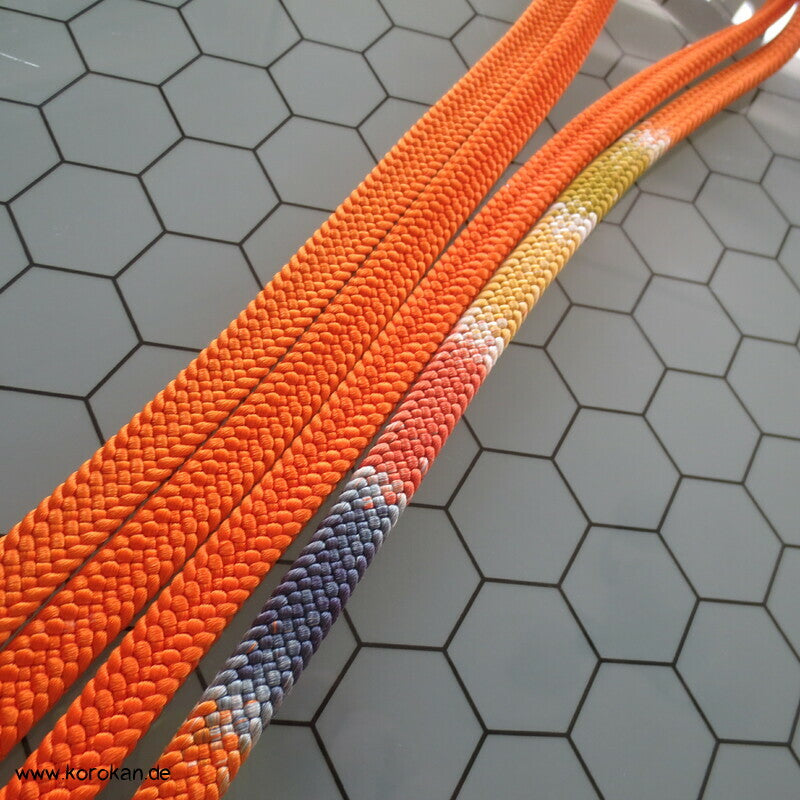 orange bunter Abschnitt Obijime, Seide